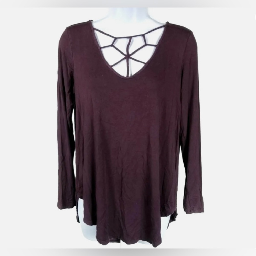 American Eagle | Soft & sexy web neck blouse